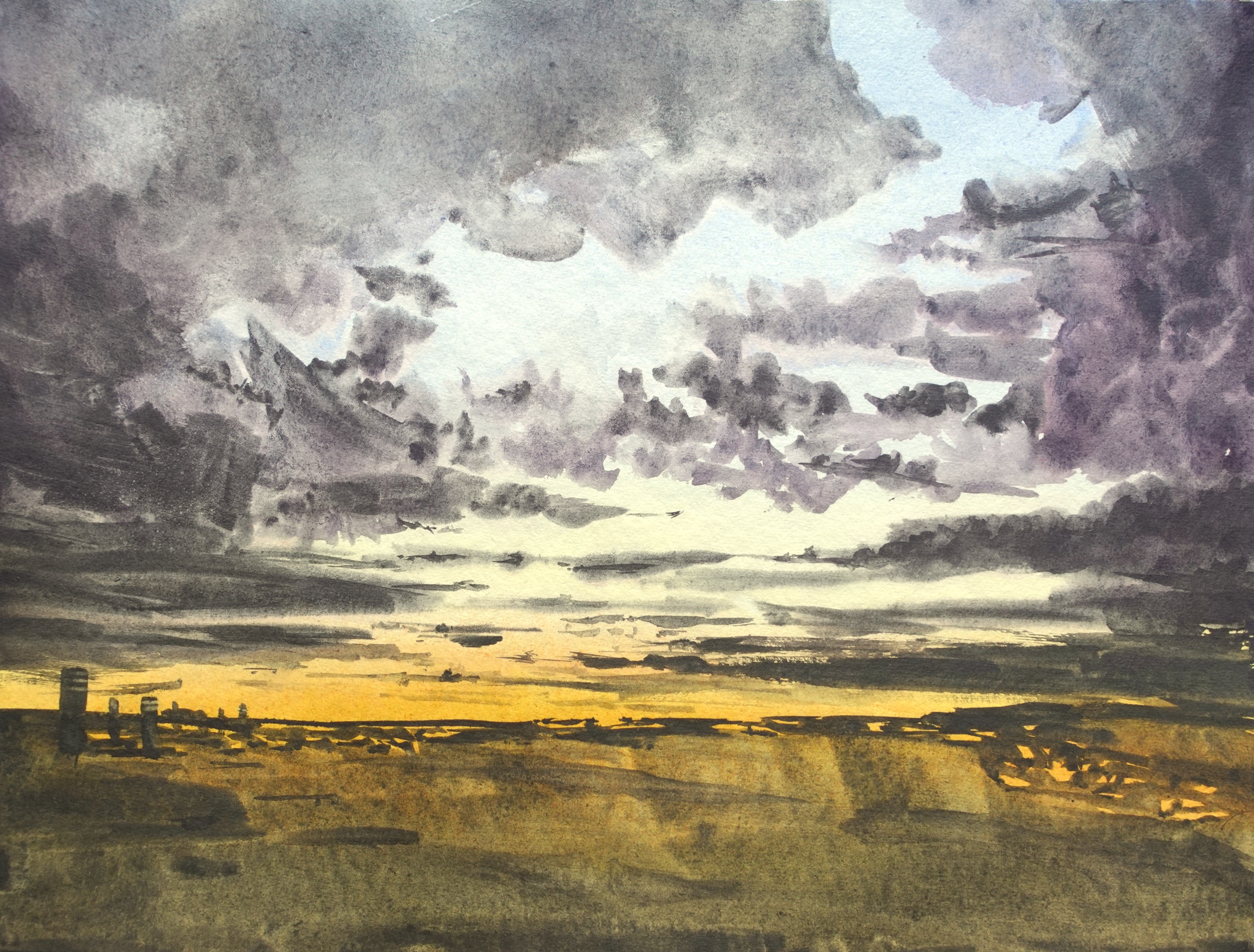 Horizonte de grafito 30x40cm