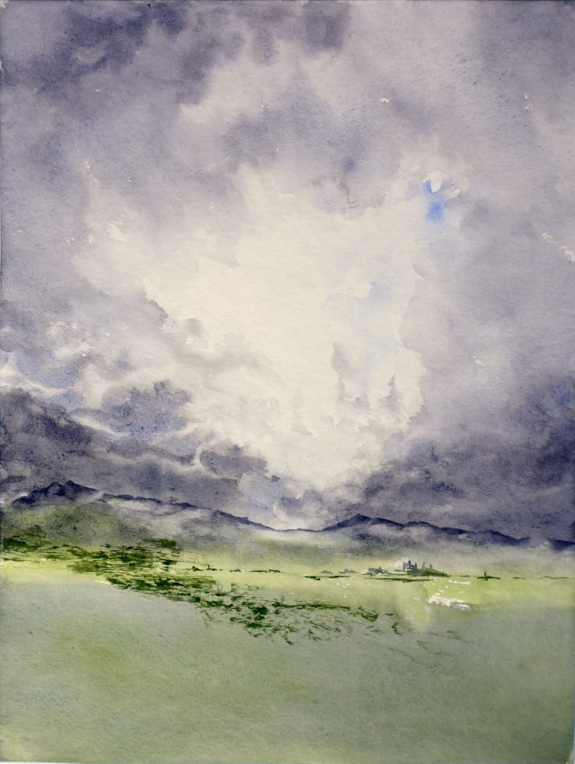 Nubes sobre la llanura 30x40cm