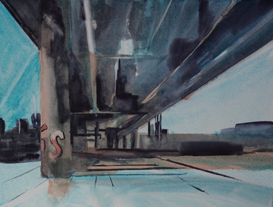 Bajo El Puente 30x40cm