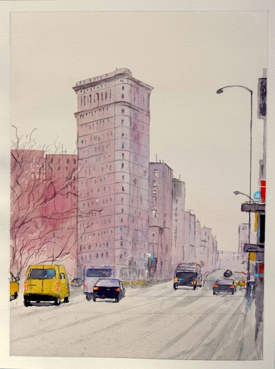 Ciudad suspendida 21x30cm