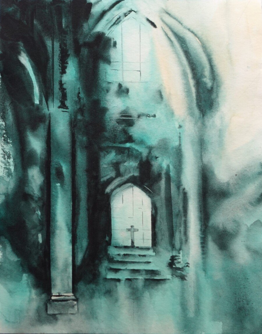 Luz contenida 30x40cm
