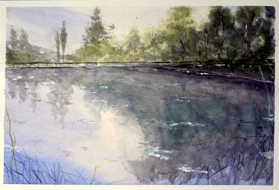Reflejo quieto 21x30cm
