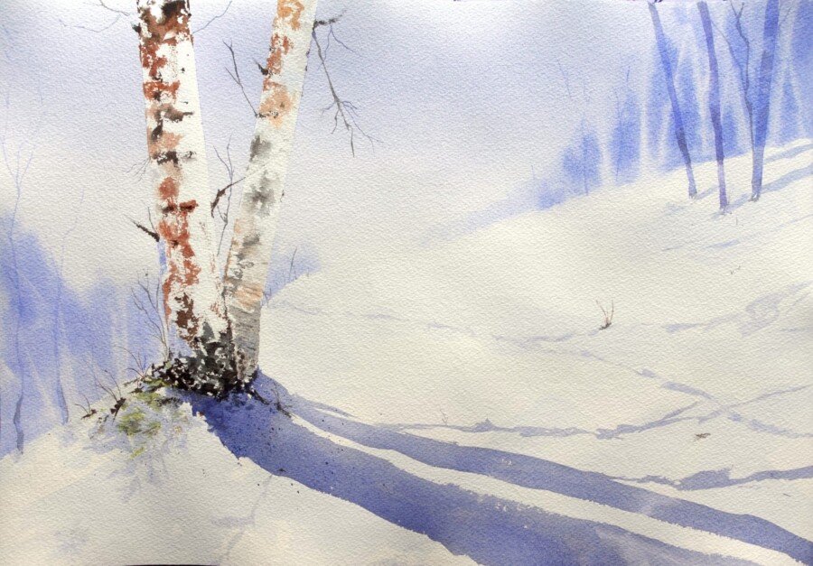 Silencio de deshielo 35x50cm