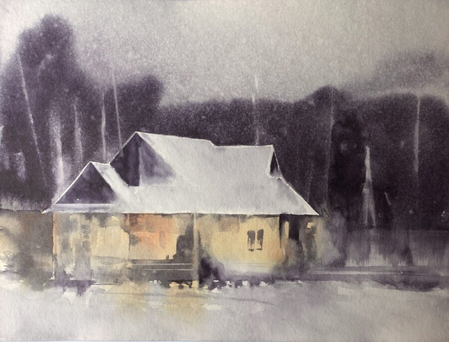El refugio 30 x 40cm